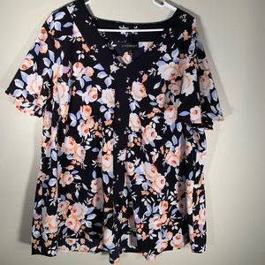 Lane Bryant floral blouse
